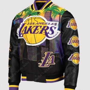 Los Angeles Lakers Black Championship Varsity Jacket