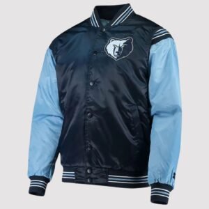 Memphis Grizzlies The Enforcer Satin Varsity Jacket