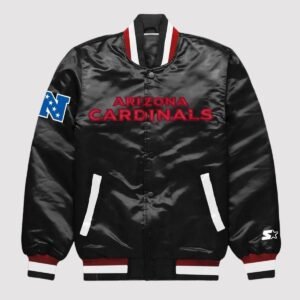 Arizona Cardinals Exclusive Black Satin Jacket