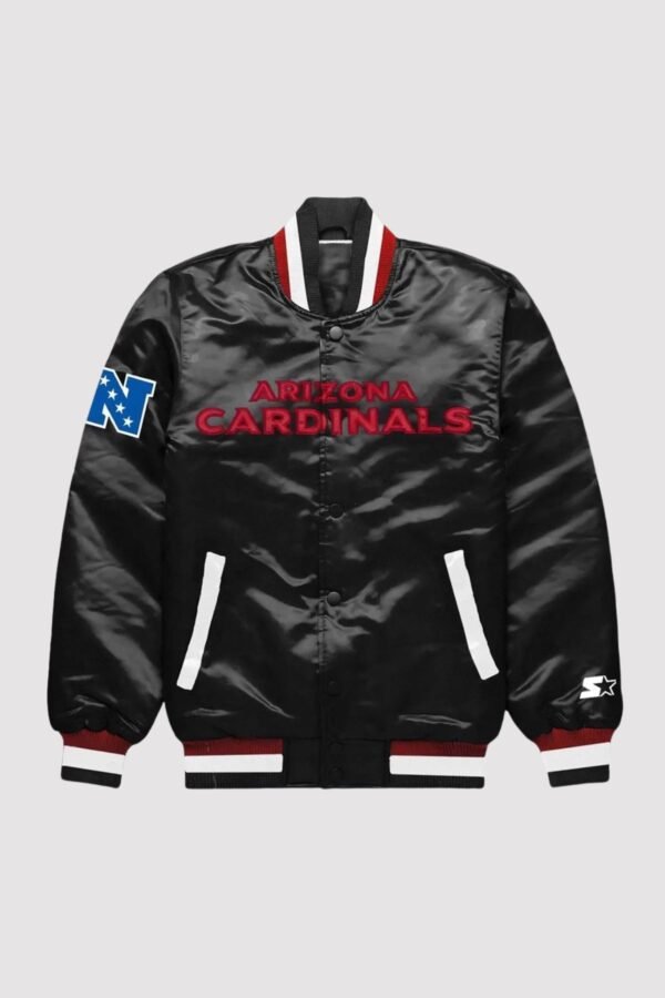 Arizona Cardinals Exclusive Black Satin Jacket