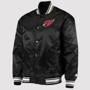 Arizona Cardinals Locker Room Black Satin Jacket