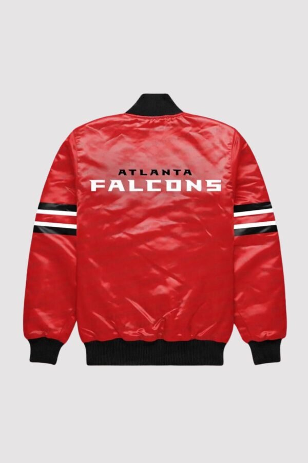 Atlanta Falcons Button Down Red Varsity Jacket