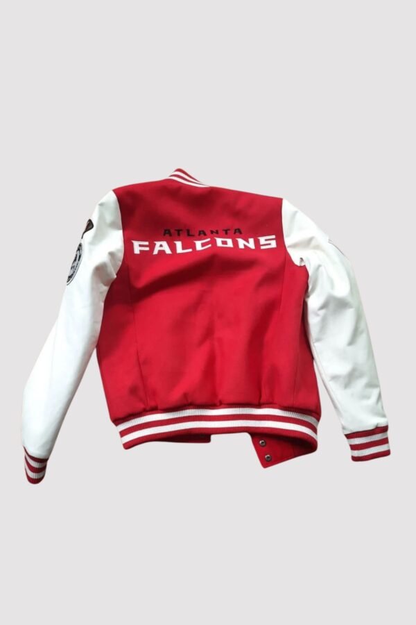 Atlanta Falcons Red/White Varsity Jacket - Image 2