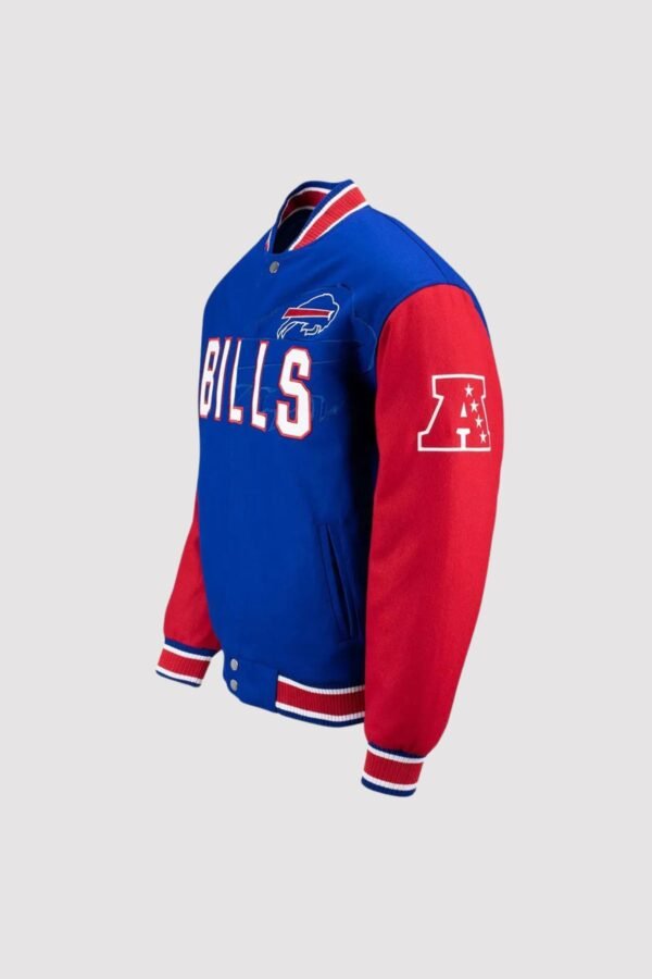 Buffalo Bills Blue and Red Varsity Wool Jacket - Image 2