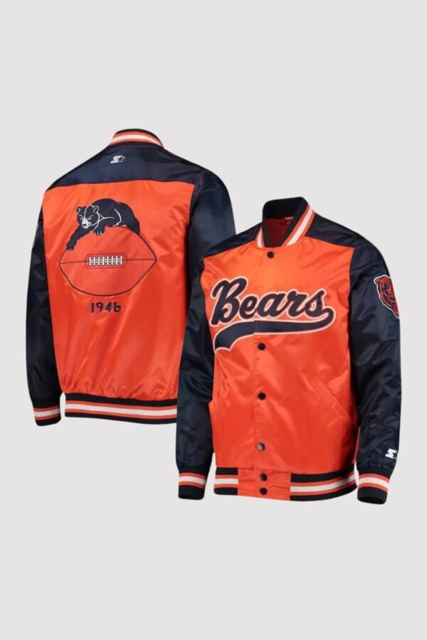 Chicago Bears The Tradition II Team Full-Snap Varsity Jacket