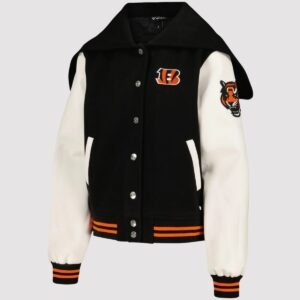 Cincinnati Bengals Sailor Full-Snap Hooded Varsity Jacket