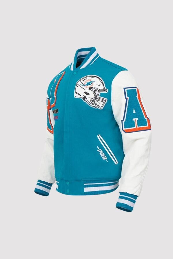 Miami Dolphins Pro Standard Mashup Varsity Jacket - Image 2