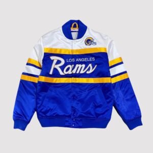 NFL Los Angeles Rams Special Script Satin Varsity Jacket