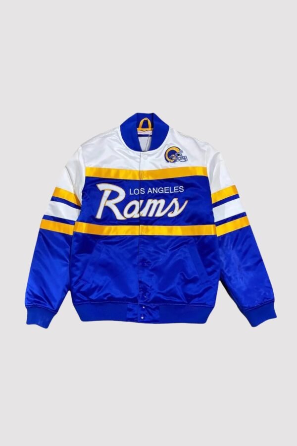 NFL Los Angeles Rams Special Script Satin Varsity Jacket